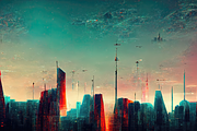 Glitch City Landscapes, an Illustration by OneOrEight (Thumbnail 20 of 20)