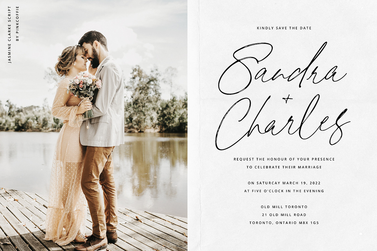 Jasmine Clarke | Casual Chic Font, a Script Font by Pink Coffie (Photo 19 of 23)