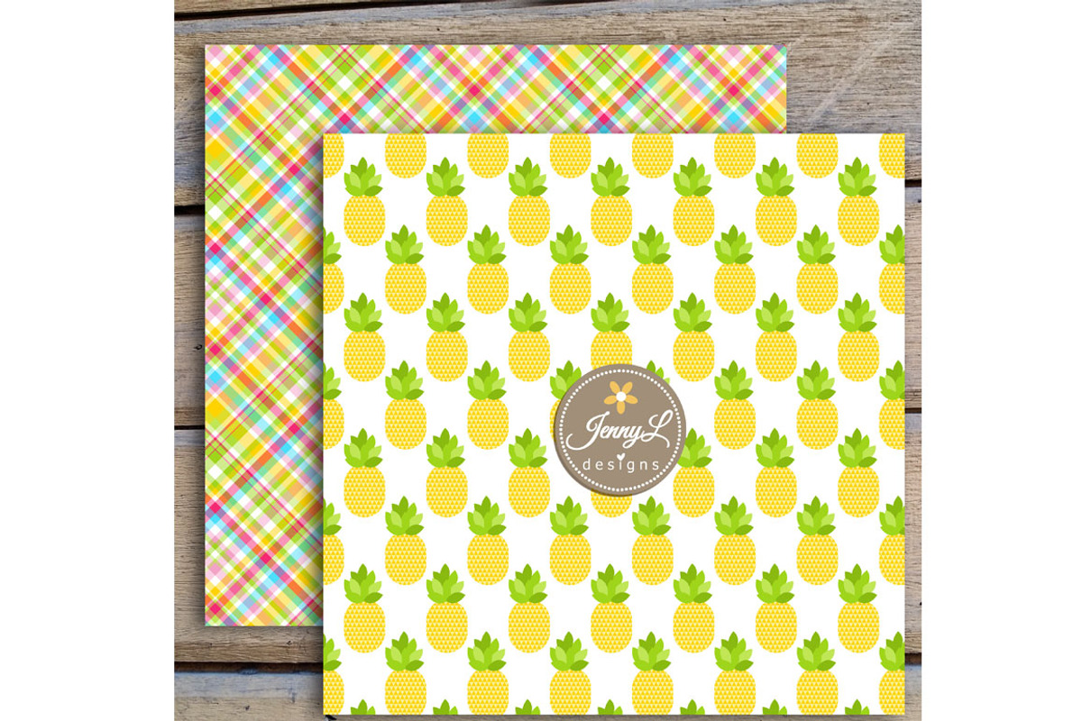 Tropical Summer digital papers, a Pattern Graphic by JennyL Designs (Photo 4 of 5)