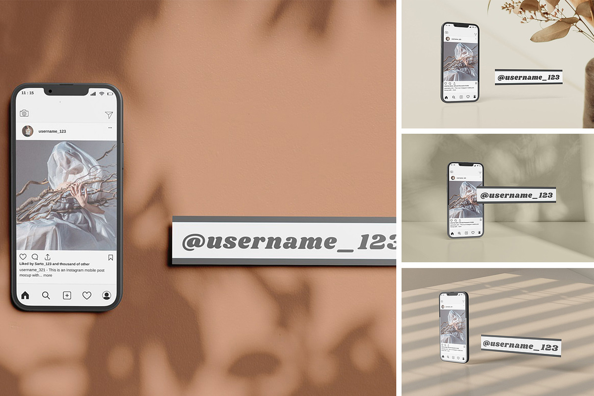 Social Media Mockup, an iPhone Mockup by YurnalisPerix (Photo 1 of 5)