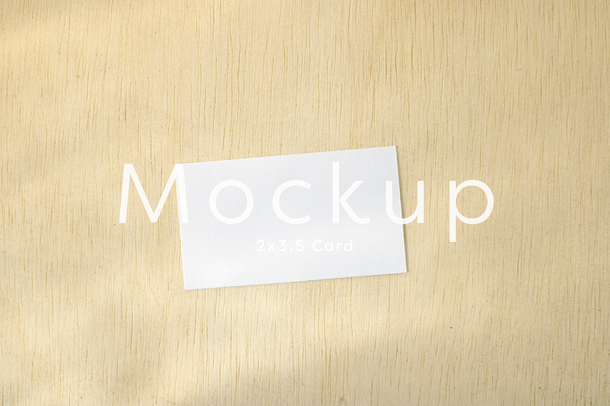 Simple 2x3.5 Table Name Card Mockup, a Print Template by ILLONA GRAPHICS (Photo 1 of 6)
