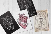 Holy Hearts Hand Drawn Vector Arts, a Decorative Illustration by Croisy (Thumbnail 3 of 7)