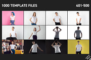 1000 T-Shirt Mock-Up, a Shirt Mockup by Freeman Studio (Thumbnail 8 of 19)