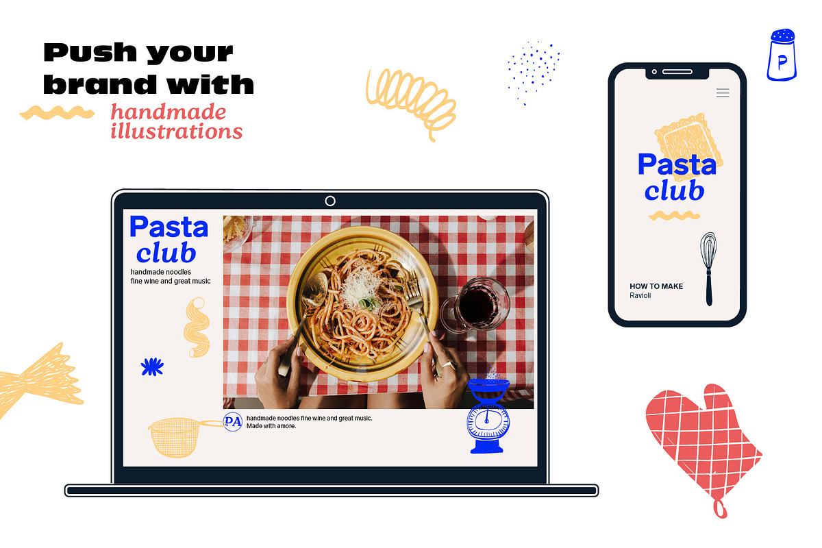 Italian Food Vector Illustration, a Food Illustration by dicreate (Photo 8 of 9)
