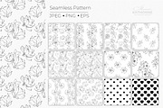 Magnolia Line Art Botanical Vector, a Decorative Illustration by katmonne (Thumbnail 4 of 13)