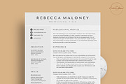 Resume/CV - The Maloney, a Resume Template by CreativeLandStudio (Thumbnail 2 of 9)