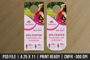 Beauty Salon And Spa Door Hanger