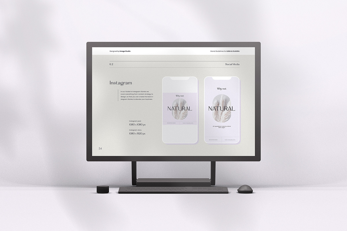 Luna | Brand Guidelines, a Brochure Template by Imagination Area (Photo 11 of 13)