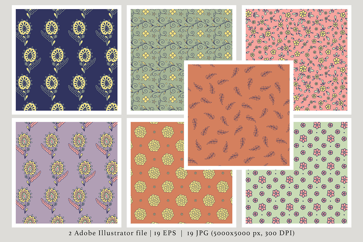 Boho Paisley Patterns & Motifs, a Pattern Graphic by Rose Design (Photo 5 of 13)