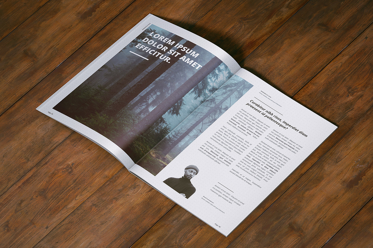 A4 Magazine | Brochure Mock-up, a Books & Magazine Mockup by WebAndCat (Photo 23 of 32)