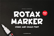 Rotax Marker - Comic & Chalk Font, a Handwritten Font by QR Design Studio (Thumbnail 1 of 6)