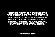 Ironga - Futuristic Font, a Sans Serif Font by QR Design Studio (Thumbnail 4 of 11)