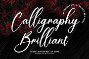 Calligraphy Brilliant | Script Font, a Script Font by Scratchones (Thumbnail 1 of 8)