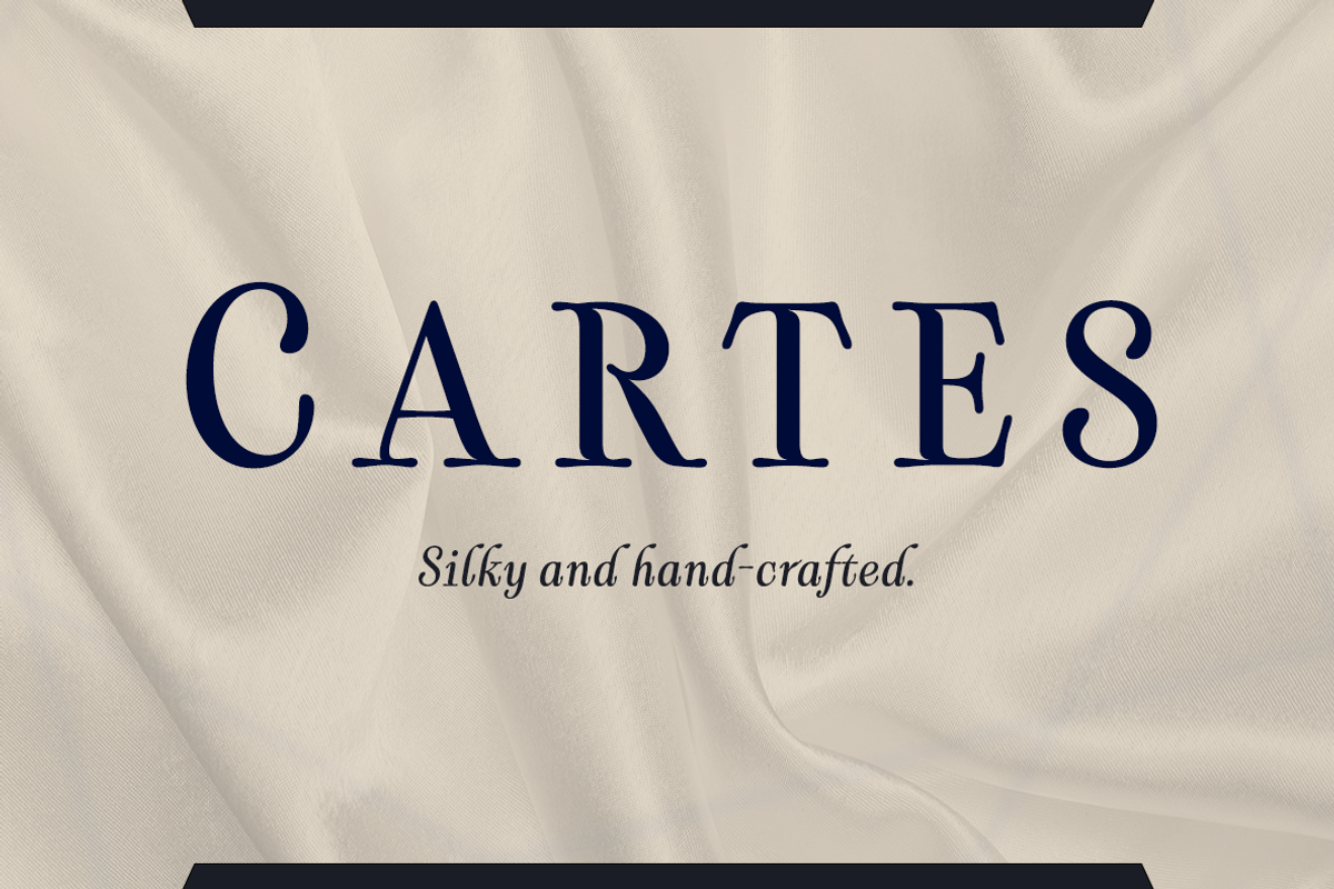 Cartes, a Serif Font by insigne (Photo 1 of 5)