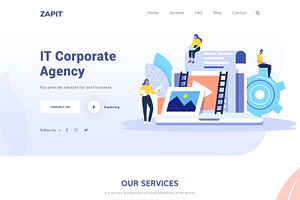 Zap-IT Agency Landing Page