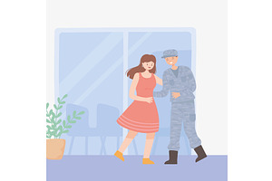 veteran at home, a Person Illustration by studiogstock