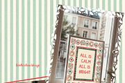 Christmas Frames Borders Templates, a Decorative Illustration by whiteheartdesign (Thumbnail 14 of 24)