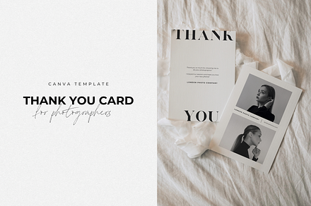 Photographer Thank You Card Template, a Card Template by Blush Created