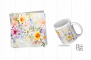 Delicate Watercolor Wildflowers art, an Illustration by ikarifq shop (Thumbnail 4 of 4)