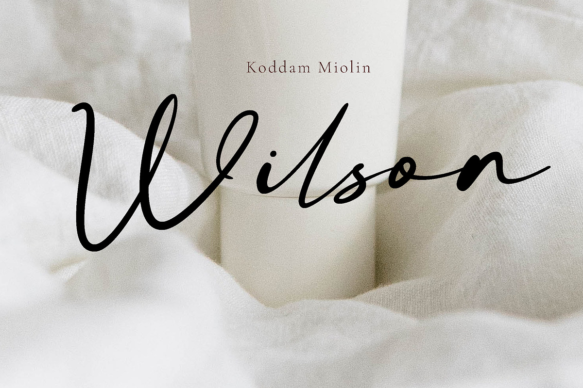 Koddam Miolin amazing script font, a Script Font by Fontcastle (Photo 3 of 7)