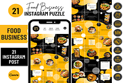 Food Instagram Puzzle Grid Template, a Social Media Template by LushBury (Thumbnail 1 of 5)
