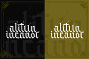 Alitun Incanor, a Blackletter Font by Propertype (Thumbnail 2 of 10)