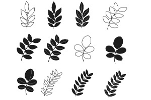 Leaf Set 2 Procreate Brush Stamps