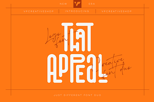 That Appeal - creative font duo, a Script Font by VP Fonts