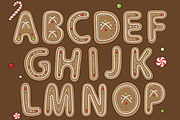 'Christmas Cookie'  vector alphabet, an Object Graphic by Cheeba Ribba Designs (Thumbnail 1 of 3)