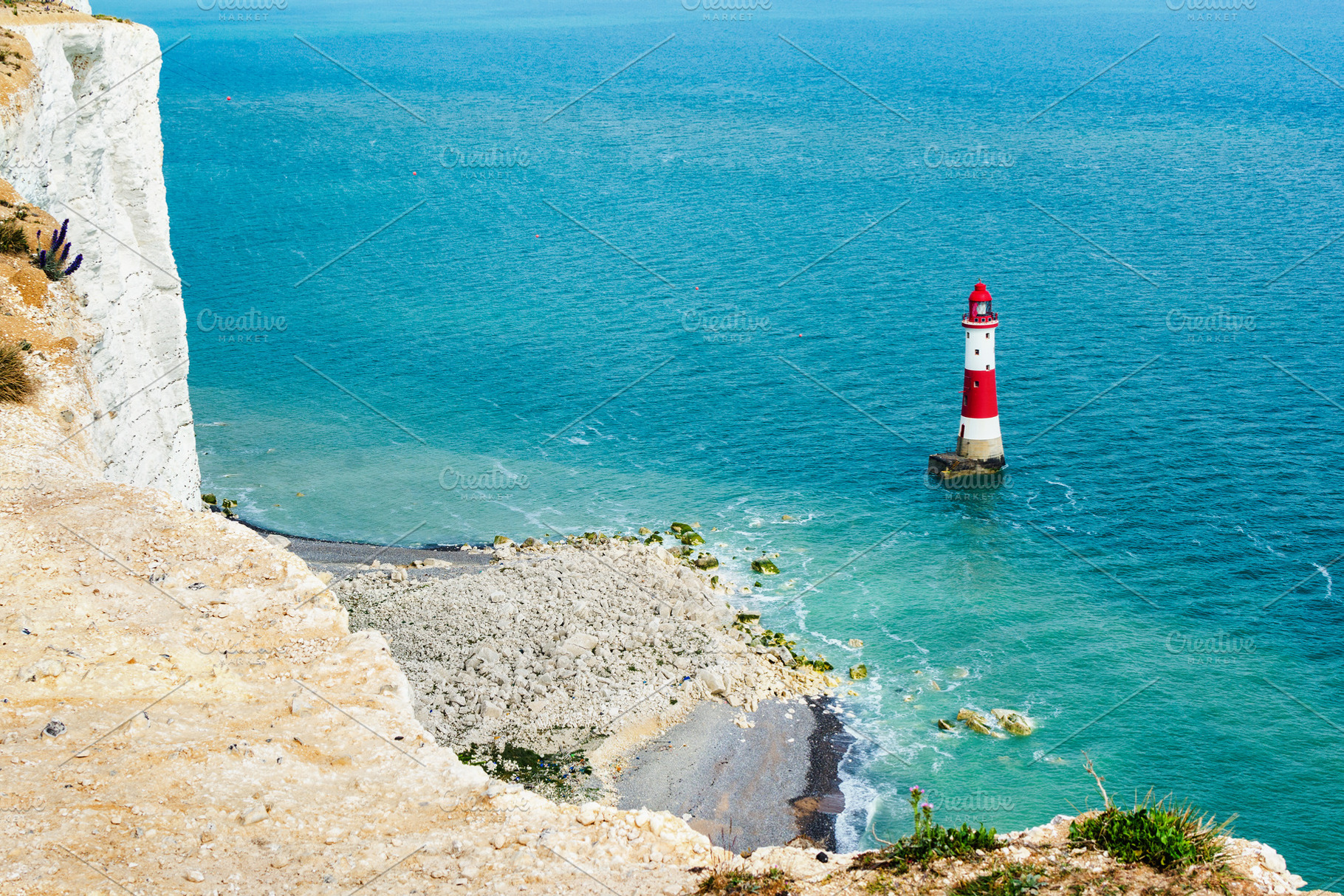 Beachy head lighthouse eastbourne stock photo containing beachy and head, a Nature Photo by Liliya Trott Photos