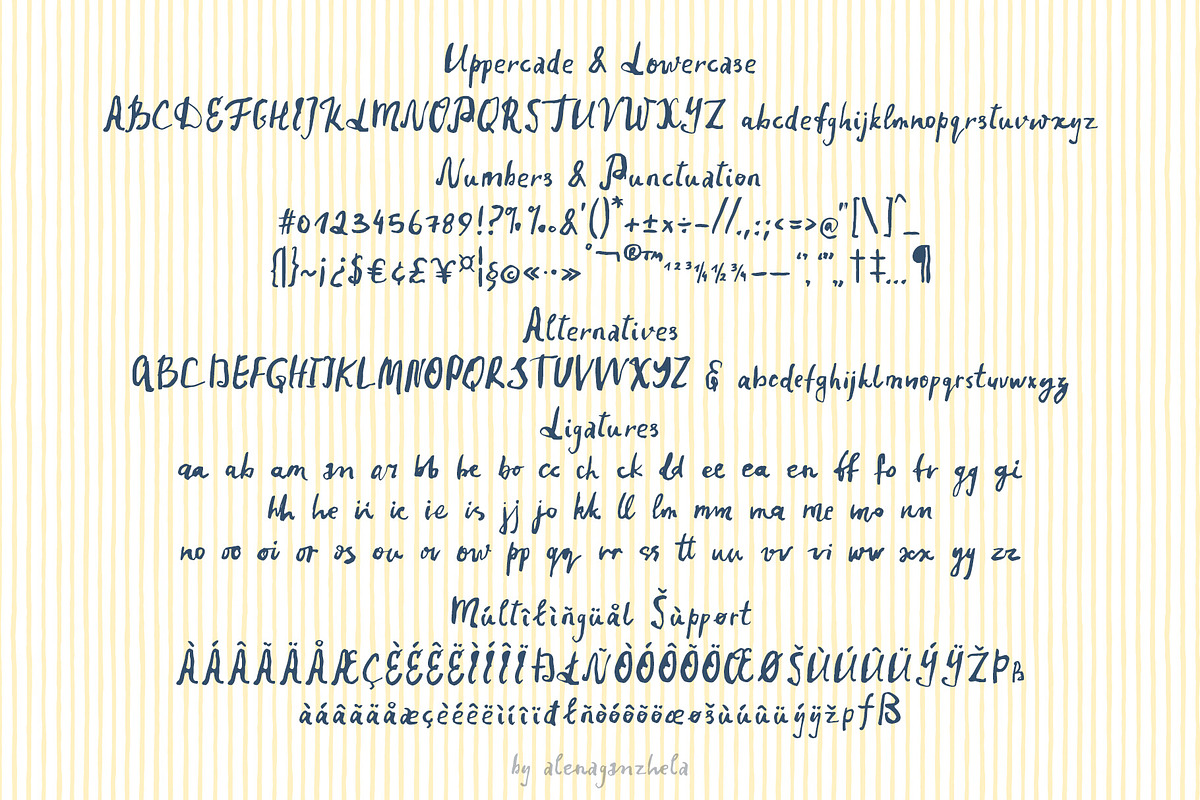 Marin Solis Coastal Handwritten font, a Handwritten Font by alenaganzhela (Photo 9 of 10)