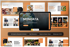 Food & Restaurant Google Slide, a Presentation Template by Annora Studio
