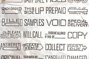 34 Vintage Rubber Stamps, an Object Graphic by Teevio (Thumbnail 3 of 3)