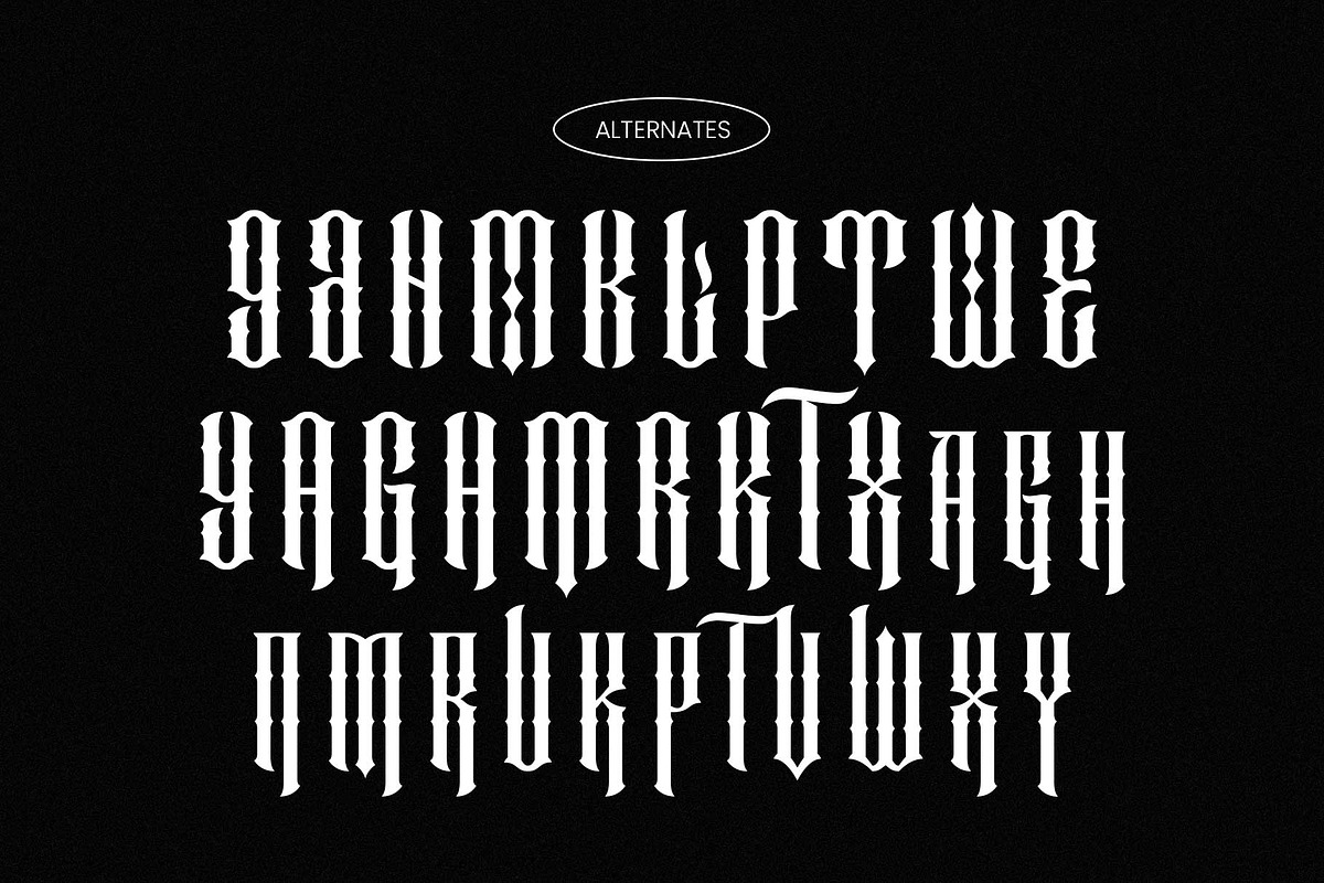 Masberco - Blackletter Style, a Blackletter Font by Arterfak Project (Photo 12 of 12)