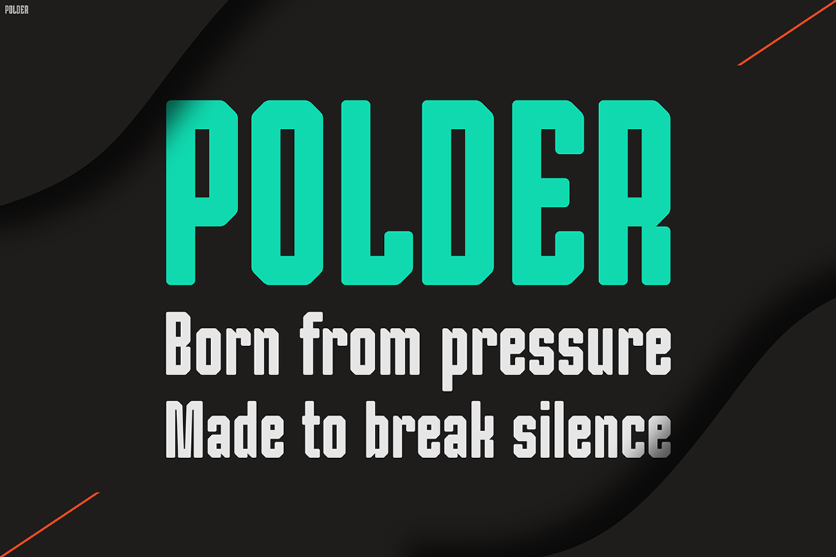 POLDER, a Font by Pinisi ART (Photo 9 of 10)