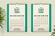 Retro Calendar 2020, a Stationery Template by Jaisivakumar (Thumbnail 4 of 8)
