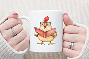 Funny Colorful Birds Watercolor Clip, an Illustration by Sublimation Artist (Thumbnail 5 of 6)