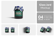 Glass Jar Mockup, a Packaging Mockup by Hazzpro_Std (Thumbnail 1 of 5)