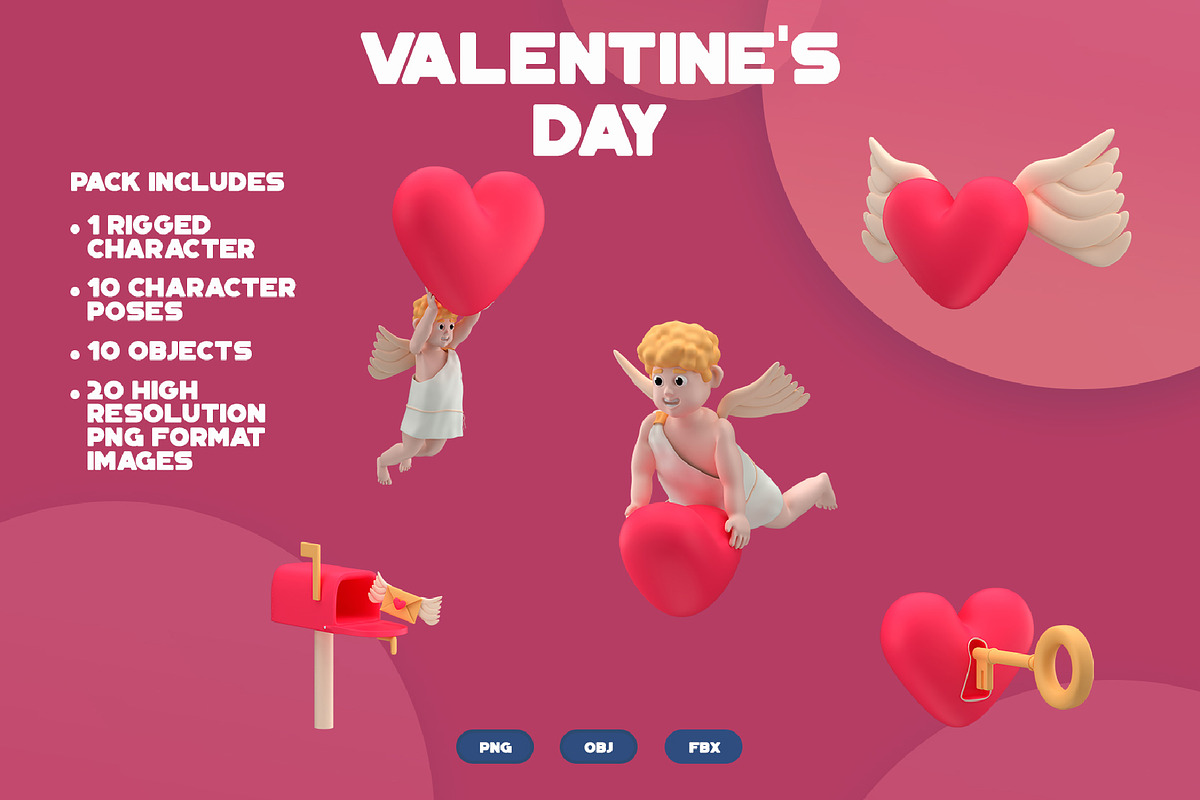 St.Valentines Day, a Characters & Person 3D Model by Artem Varnitsin (Photo 4 of 4)