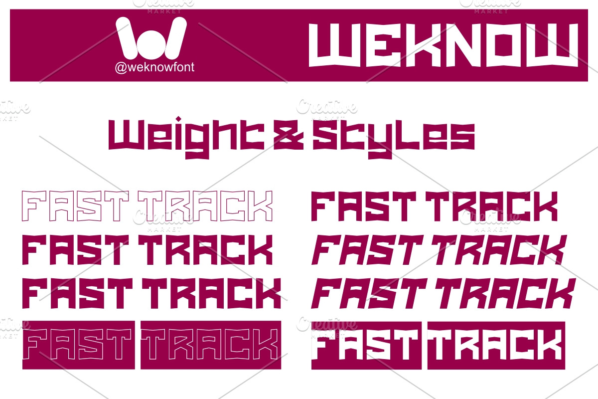 FAST TRACK FONT, a Sans Serif Font by weknow (Photo 6 of 8)