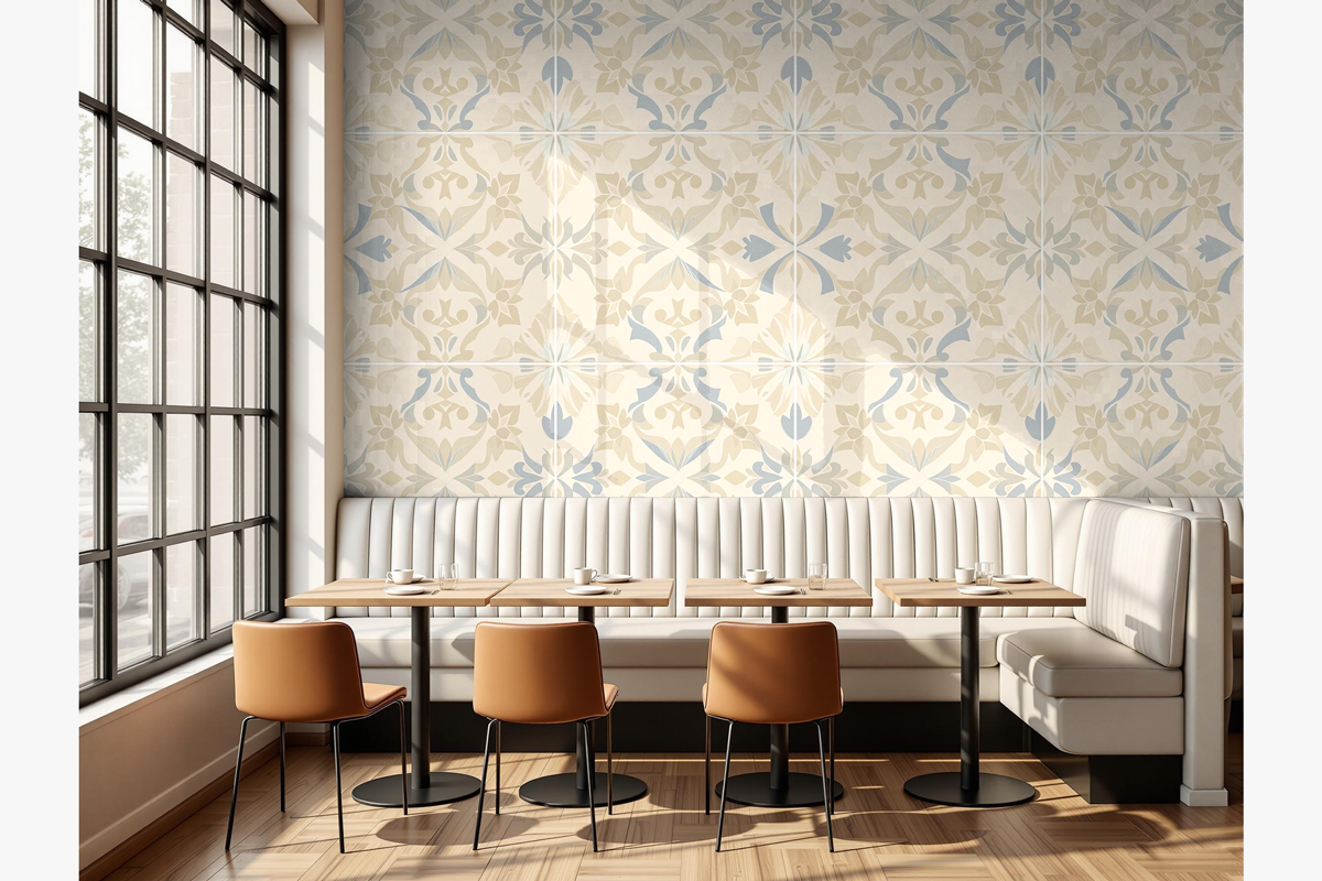 Restaurant Wallpaper Mockup, an Advertising Mockup by Rami's Mockups (Photo 2 of 3)