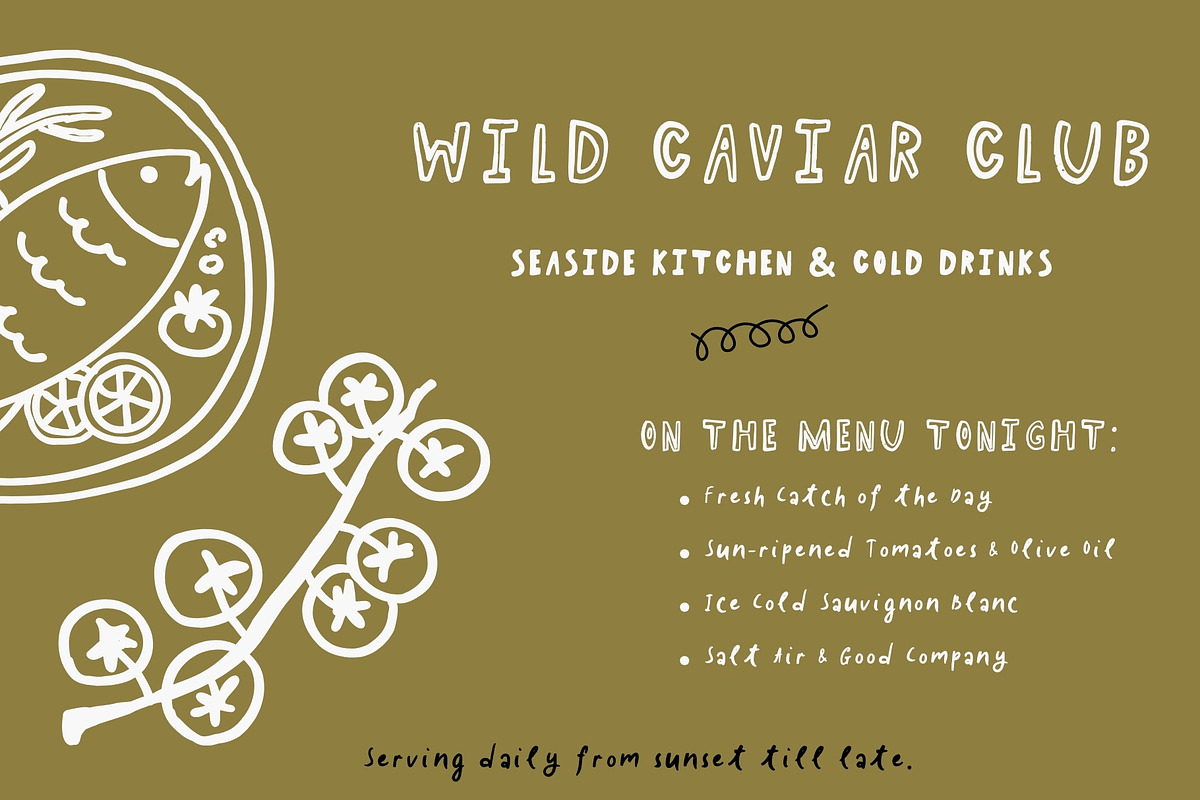 Wild Honey. Whimsical Font, a Handwritten Font by PaperJamLab (Photo 3 of 15)
