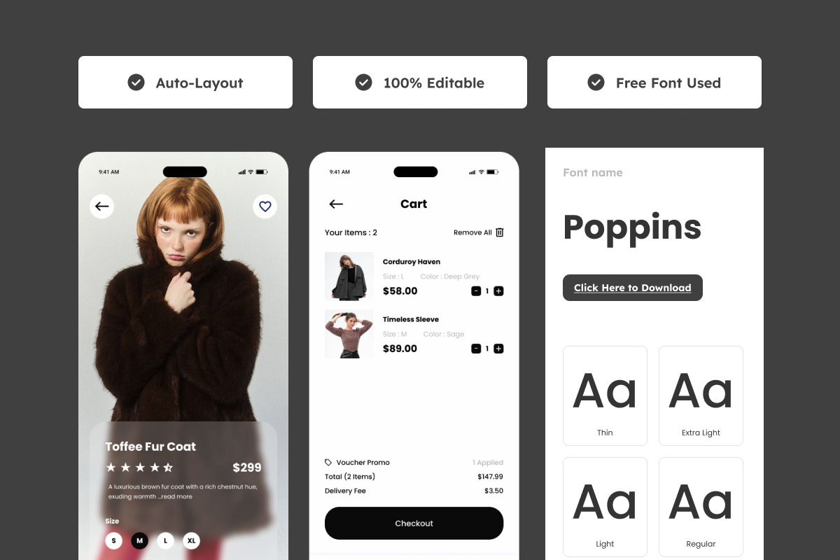 Eclipse - E-Commerce Mobile App, an App Template by productype1 (Photo 3 of 5)