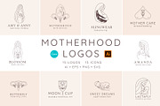 Motherhood logo CANVA & AI, a Branding & Logo Template by Alisovna (Thumbnail 1 of 8)