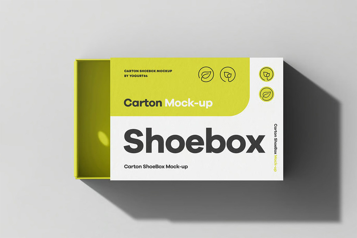 Shoe Box Mock-up, a Packaging Mockup by zippypixelstudio (Photo 13 of 15)
