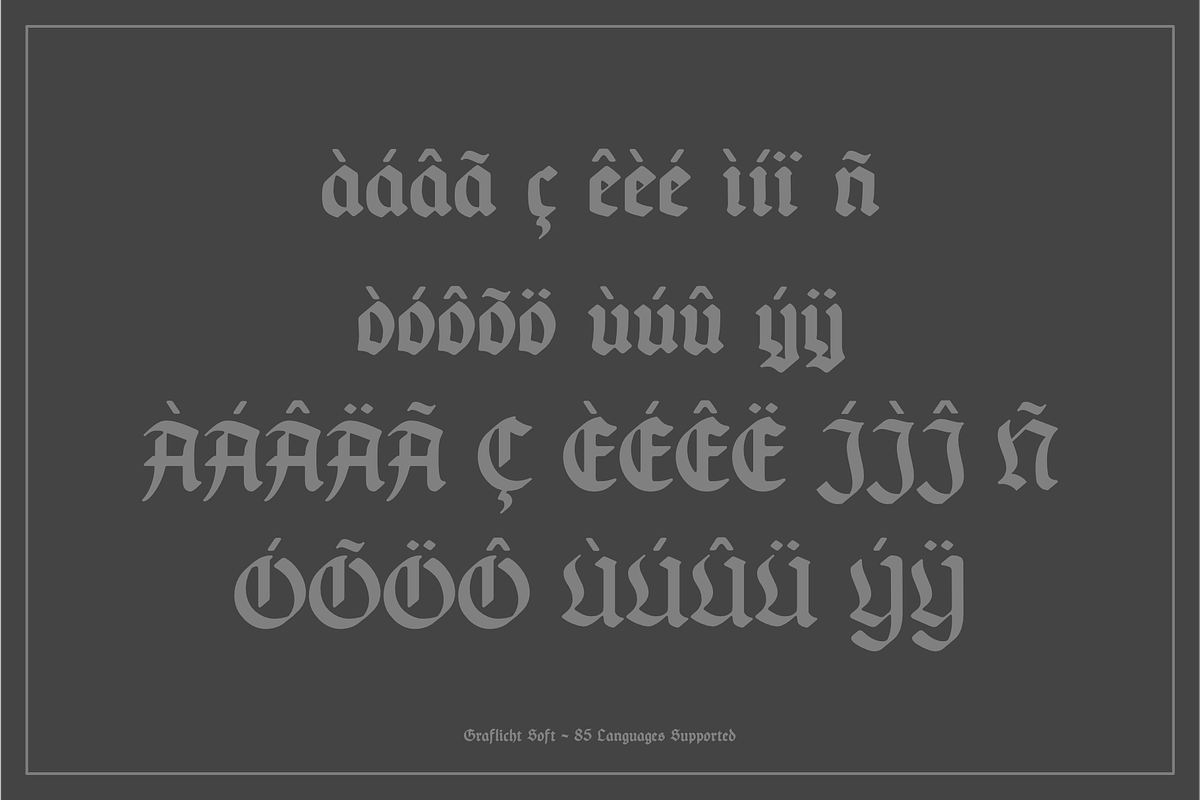 Graflicht Blackletter Font, a Blackletter Font by Small & Simple Things (Photo 6 of 9)