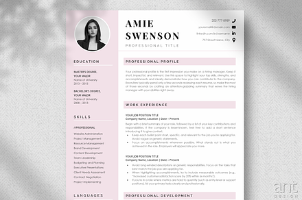 Modern Resume Template - Amie