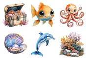 Cute Under the Sea PNG, an Illustration by SinaCreation (Thumbnail 3 of 5)