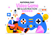 10 Video Game Day Illustration, a Sport Illustration by denayunebgt (Thumbnail 1 of 4)