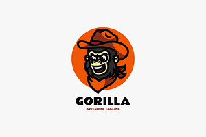 Gorilla Mascot Cartoon Logo, a Branding & Logo Template by Artnivora.Std